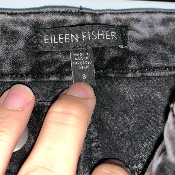 Eileen Fisher | Gray Mineral Washed Velvet Jeans 8 - Picture 4 of 8